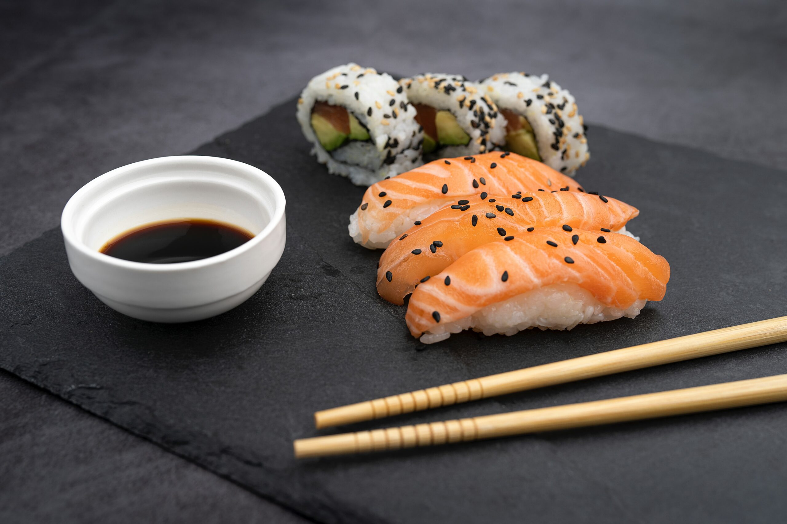 sushi's beneficial components